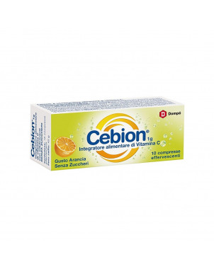 Cebion senza zucchero 10 compresse effervescenti Integratore alimentare di Vitamina C