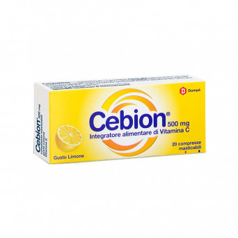 Cebion lemon 20 chewable tablets Vitamin C food supplement