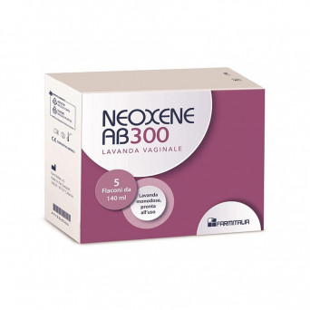 Neoxene AB 300 douche vaginale 5 flacons Indiqué dans les mycoses vulvaires et vaginales récurrentes