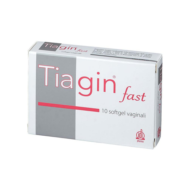 Tiagin fast 10 cápsulas blandas vaginales