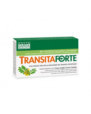 Transita Forte 30 Tabletten Mit Extrakten, die für die Regelmäßigkeit der Darmpassage nützlich sind