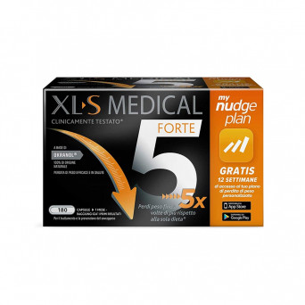 XLS Medical Forte 5 180 cápsulas Pierde peso hasta 5 veces más que solo con dieta