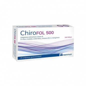 Chirofol 500 20 compresse Integratore alimentare utile in caso di infertilità femminile