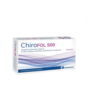 Chirofol 500 20 compresse Integratore alimentare utile in caso di infertilità femminile