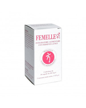 Femelle 30 capsule Integratore alimentare con ingredienti probiotici