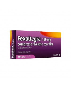 Fexallegra 120 mg 10 compresse Contrasta i sintomi dell'allergia quali prurito nasale