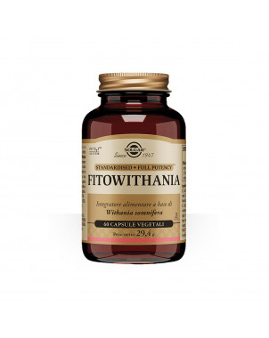 Fitowithania 60 cápsulas vegetales Complemento alimenticio indicado para contrarrestar el cansancio físico y mental