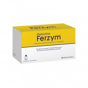 Disbioline Ferzym 10 flaconcini Integratore alimentare di fermenti lattici probiotici