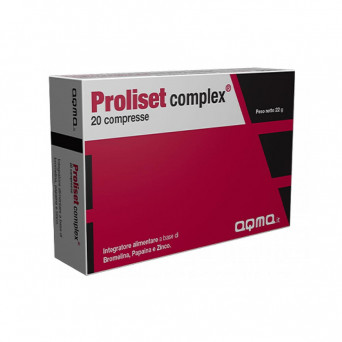 Proliset complex 20 comprimidos complemento alimenticio indicado para contrarrestar afecciones inflamatorias