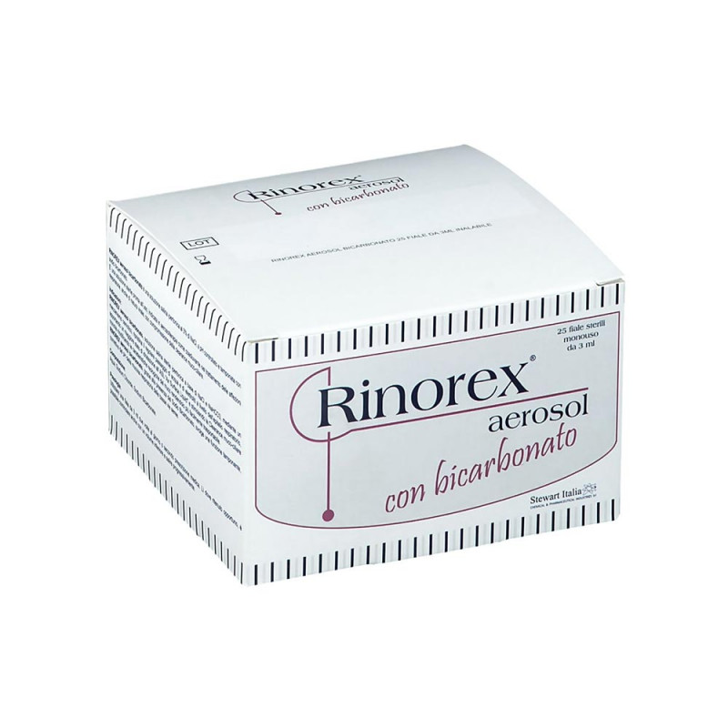 Rinorex aerosol bicarbonato 25 vials