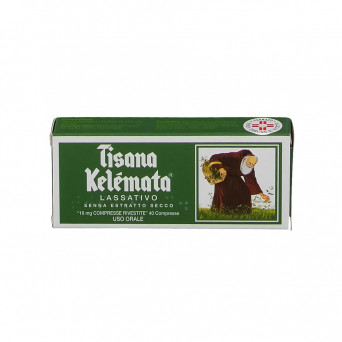 Tisana kelemata 16 mg 40 compresse rivestite Lassativo con senna estratto secco