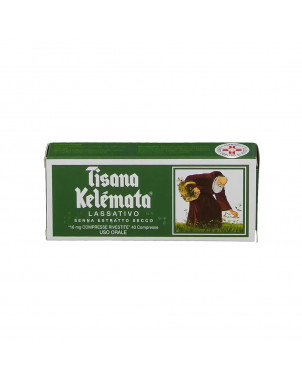 Tisana kelemata 16 mg 40 compresse rivestite Lassativo con senna estratto secco