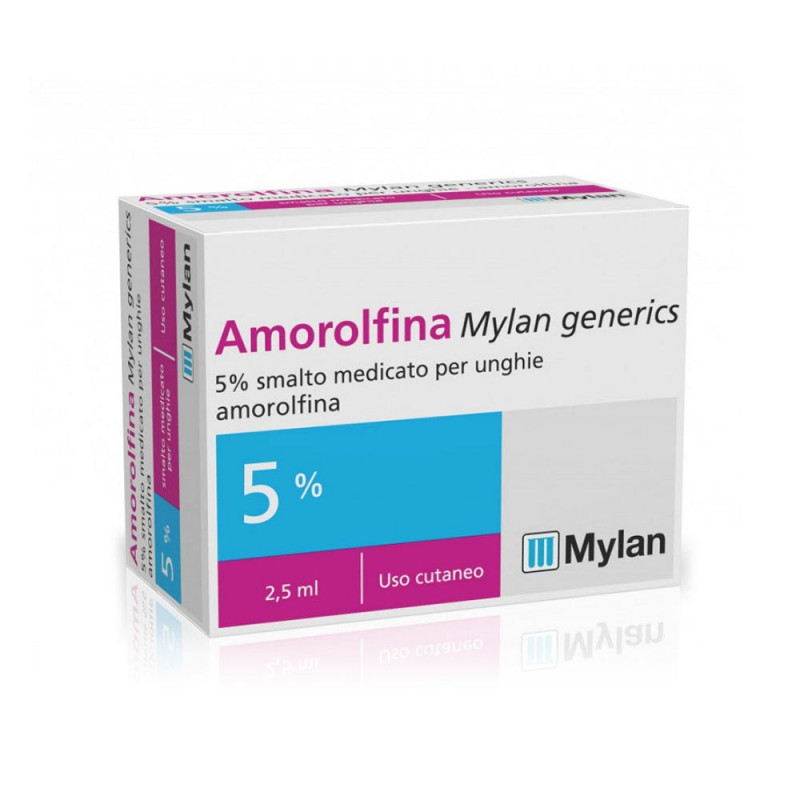 Amorolfina 5% esmalte de uñas medicinal 2,5 ml