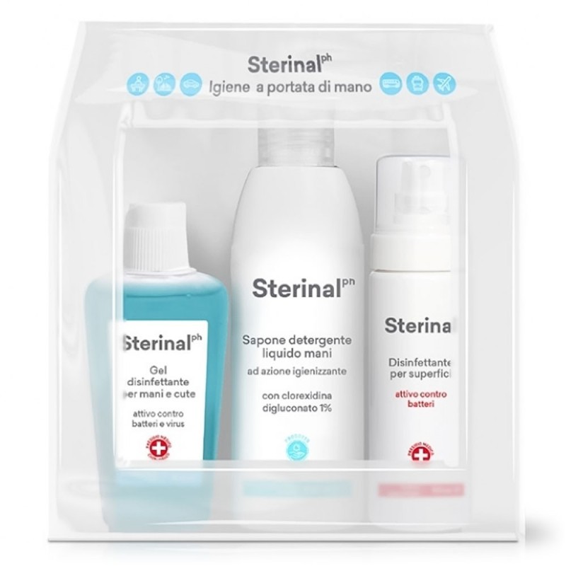 Sterinal ph
kit scuola & viaggio
Igiene e detersione a portata di mano