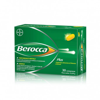 Berocca plus 30 tablets Food supplement of vitamins and minerals