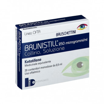 Brunistill eye drops 20 vials Indicated to treat the ocular symptoms of seasonal allergic conjunctivitis