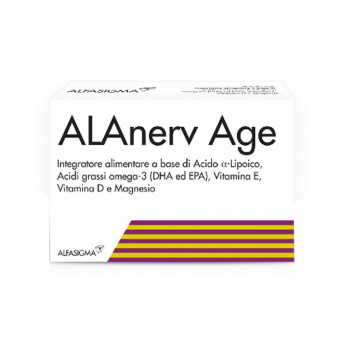 ALAnerv Age 20 capsules Contributes to the maintenance of normal brain and heart function