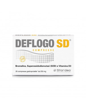 Deflogo SD 20 compresse Favorisce il drenaggio dei liquidi corporei e la funzionalità del microcircolo