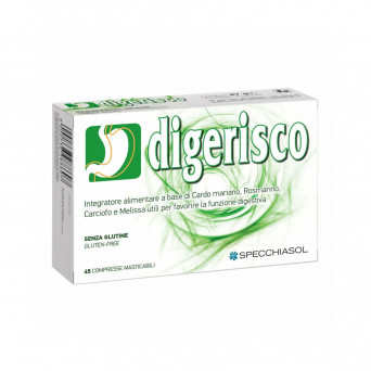 Digerisco 45 compresse Integratore alimentare a base di erbe officinali per favorire la digestione