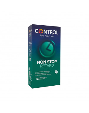 Control non stop retard profilattico 6 pezzi Preservativo per un rapporto sessuale più prolungato