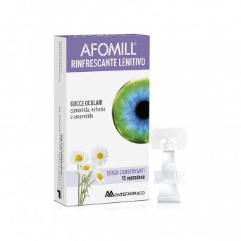 Afomill rafraîchissant apaisant Collyre rafraîchissant pour les yeux fatigués et stressés