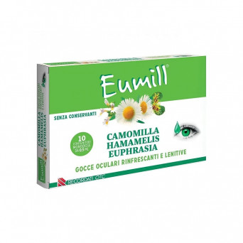 Eumill collyre 10 ampoules Aide à calmer les brûlures et rafraîchit