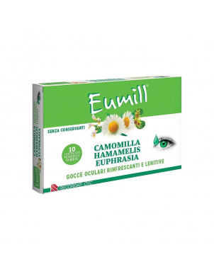 Eumill collyre 10 ampoules Aide à calmer les brûlures et rafraîchit