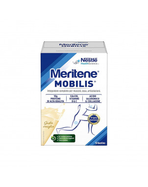 Meritene Mobilis Vaniglia 10 Buste 20 g Integratore alimentare completo per muscoli, ossa, articolazioni.