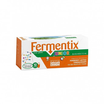 Fermentix junior 5 miliardi Integratore alimentare di fermenti lattici tindalizzati con fibre prebiotiche e vitamine