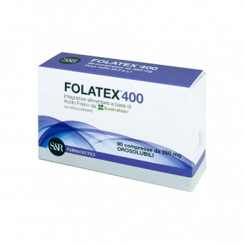 Folatex 400 90 compresse Integratore alimentare a base di acido folico da quatrefolic