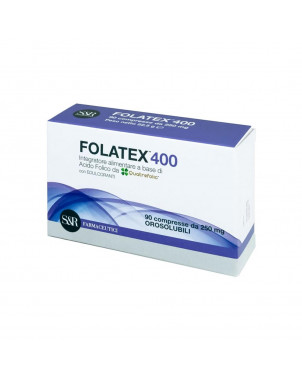 Folatex 400 90 compresse Integratore alimentare a base di acido folico da quatrefolic