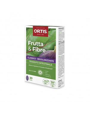 Frutta & fibre classico 30 compresse transito intestinale. Regolarizzante, ricco di fibre.