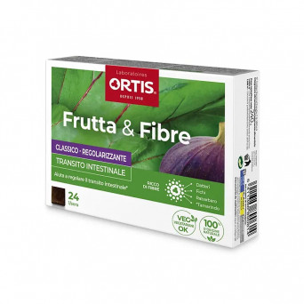 Frutta & fibre classico 24 cubetti transito intestinale. Regolarizzante, ricco di fibre.