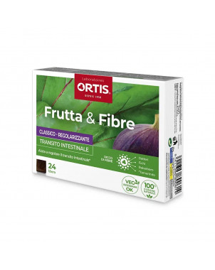 Frutta & fibre classico 24 cubetti transito intestinale. Regolarizzante, ricco di fibre.