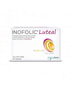 Inofolic Luteal 20 capsule indicato per favorire la fertilità della donna, stimolando la gravidanza.