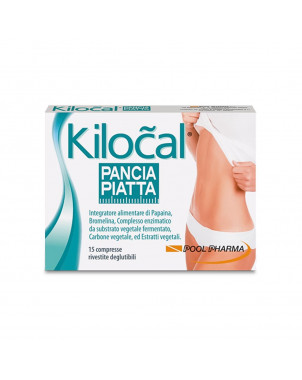 Kilocal pancia piatta 15 compresse utile per favorire i processi digestivi e contrastare il gonfiore addominale