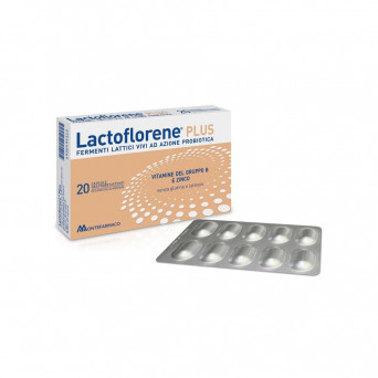 Lactoflorene Plus 20 capsule fermenti lattici vivi ad azione probiotica con vitamine del gruppo B e zinco