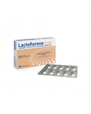 Lactoflorene Plus 20 capsule fermenti lattici vivi ad azione probiotica con vitamine del gruppo B e zinco