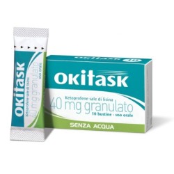 Okitask
40 mg granulato
Ketoprofene sale di lisina
uso orale
senza acqua