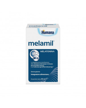 Melamil 30 ml Humana la melatonina contribuisce alla riduzione del tempo richiesto per prendere sonno