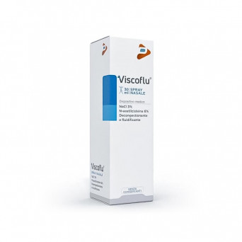 Viscoflu spray nasale 30 ml indicato per fluidificare e rimuovere le secrezioni nasali