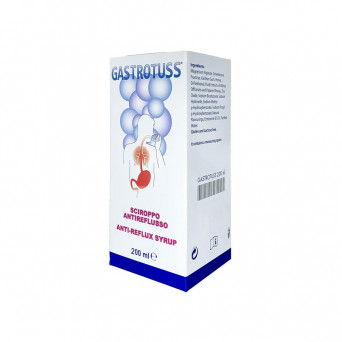 Sirop anti-reflux Gastrotuss 200 ml pour le traitement du reflux gastro-œsophagien et/ou pharyngolaryngé