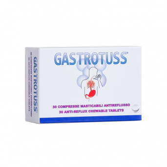 Gastrotuss antirreflujo 30 comprimidos indicado para el tratamiento del reflujo gastroesofágico y/o faringolaríngeo