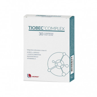 Tiobec complex 30 compresse integratore alimentare di Acido α-Lipoico, L-Acetilcarnitina, Resveratrolo e Vitamina D