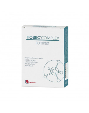 Tiobec complex 30 compresse integratore alimentare di Acido α-Lipoico, L-Acetilcarnitina, Resveratrolo e Vitamina D