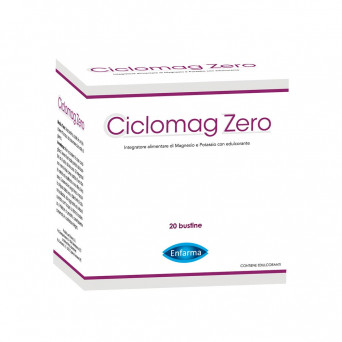 Ciclomag Zero 20 sachets food supplement of Magnesium and Potassium