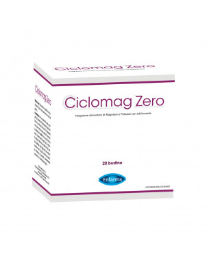 Ciclomag Zero 20 sachets food supplement of Magnesium and Potassium