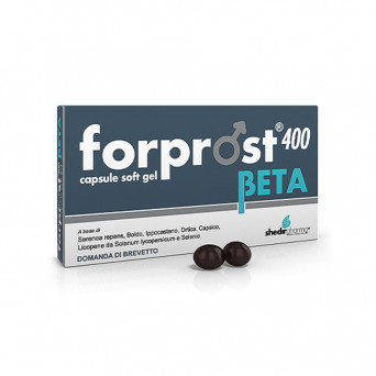 Forprost 400 Beta 15 cápsulas contribuye a la funcionalidad de la próstata