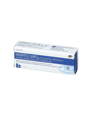 Kerato Vita 5 g ophthalmic ointment indicated to improve and prolong the stability of the tear film