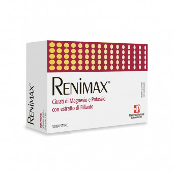 Renimax 30 sachets indicated for the functionality of the urinary system